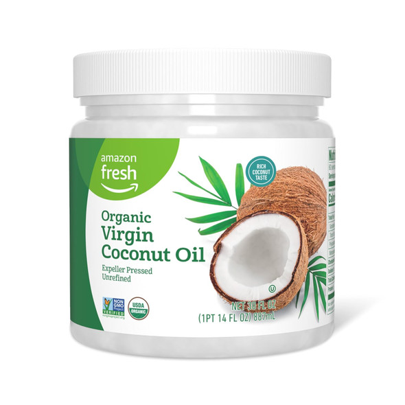 Fresh, Organic Virgin Coconut Oil, 30 Fl Oz (Previously Happy Belly, Packaging May Vary)