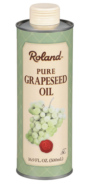 Roland Foods Pure Grapeseed Oil, 16.9 Ounce Can, Pack Of 3