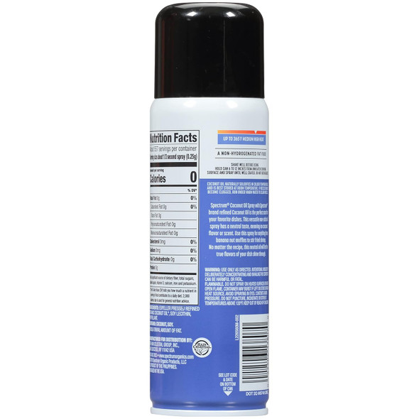 Spectrum Culinary, Coconut Oil Non-Stick Cooking Spray, 6 Oz (Pack Of 6)