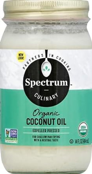 Spectrum Naturals Organic Coconut Oil, 14 Oz (Packaging May Vary)