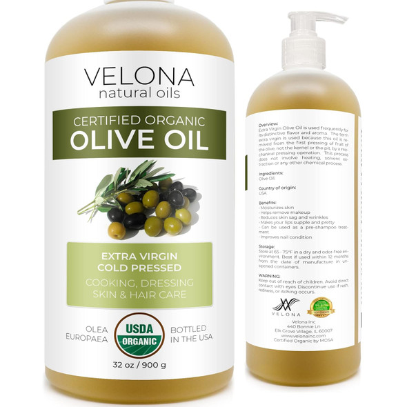 Olive Oil Extra Virgin Organic Unrefined Cold Pressed Velona (32Oz) Olive Oil Extra Virgin Organic Unrefined Cold Pressed Velona (32Oz)