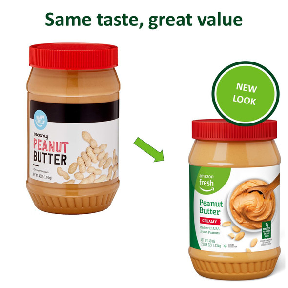 Brand, Happy Belly Creamy Peanut Butter, 2.5 Lb (Pack Of 1), (Packaging May Vary) Brand, Happy Belly Creamy Peanut Butter, 2.5 Lb (Pack Of 1), (Packaging May Vary)