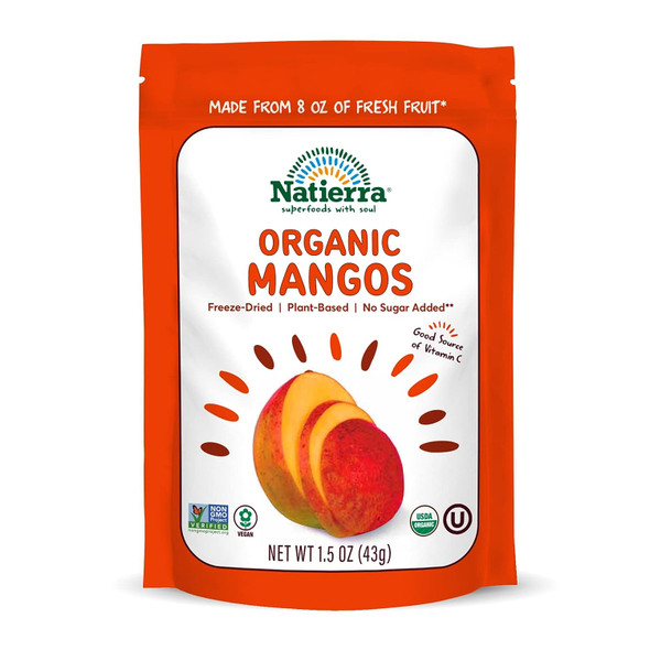 Natierra Nature'S All Foods Organic Ze-Dried Mangoes  Non-Gmo & Vegan 1.5 Ounce Natierra Nature'S All Foods Organic Ze-Dried Mangoes  Non-Gmo & Vegan 1.5 Ounce