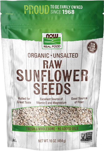 Now Foods,  Organic Sunflower Seeds, Raw And Unsalted, Source Of Fiber And Vitamin E, Hulled For Great Taste, C Now Foods,  Organic Sunflower Seeds, Raw And Unsalted, Source Of Fiber And Vitamin E, Hulled For Great Taste, C