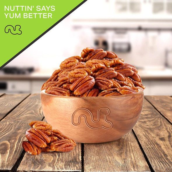 Nut Cravings - Pecans Halves, Roasted & Unsalted, No Shell (80Oz - 5 Lb) Bulk Nuts Packed Fresh In Resealable Bag - Healthy Protein Food Snack, All Natural, Keto Friendly, Vegan, Kosher Nut Cravings - Pecans Halves, Roasted & Unsalted, No Shell (80Oz - 5 Lb) Bulk Nuts Packed Fresh In Resealable Bag - Healthy Protein Food Snack, All Natural, Keto Friendly, Vegan, Kosher