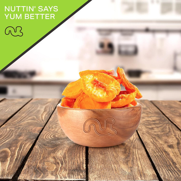 Nut Cravings Dry Fruits - Sun Dried California Peaches, No Sugar Added (48Oz - 3 Lb) Packed Fresh In Resealable Bag - Sweet Snack, Healthy Food, All Natural, Vegan, Kosher