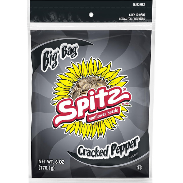 Spitz Sunflower Seeds, Cracked Pepper, 6Oz Bag Spitz Sunflower Seeds, Cracked Pepper, 6Oz Bag