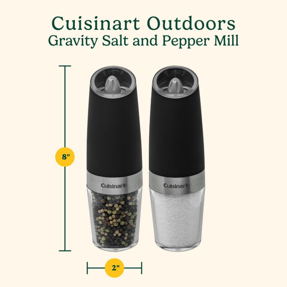 Cuisinartcss-2424 Gravity Salt And Pepper Spice Mill With Blue Led Light 2/3 Cup Capacity