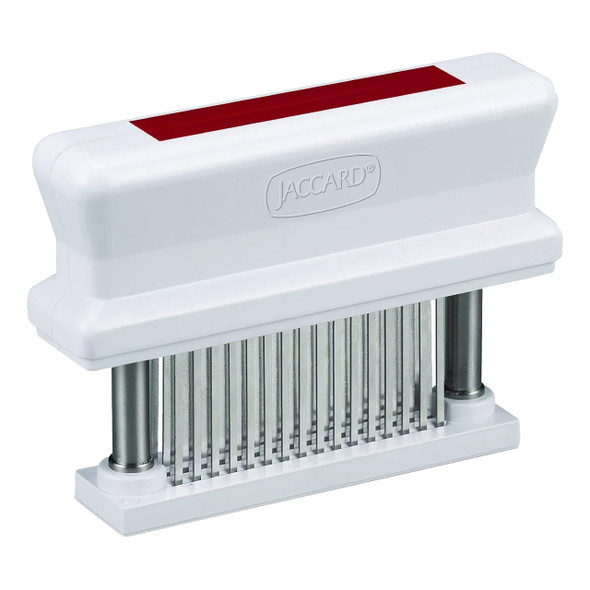 Jaccard 200348R 48 Blade Durable Meat Tenderizer With Stainless Steel Razor Sharp Needle Cooking Gadget For Tenderizing Chicken Beef Pork Veal Bbq Red Jaccard 200348R 48 Blade Durable Meat Tenderizer With Stainless Steel Razor Sharp Needle Cooking Gadget For Tenderizing Chicken Beef Pork Veal Bbq Red
