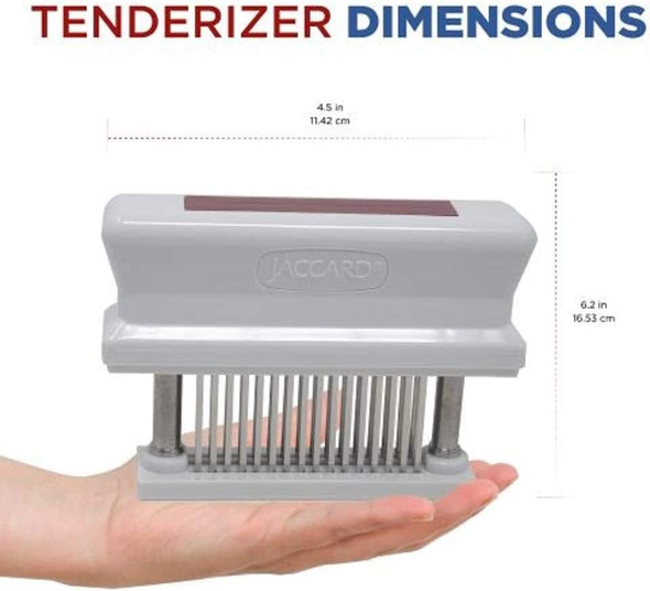 Jaccard 200348R 48 Blade Durable Meat Tenderizer With Stainless Steel Razor Sharp Needle Cooking Gadget For Tenderizing Chicken Beef Pork Veal Bbq Red Jaccard 200348R 48 Blade Durable Meat Tenderizer With Stainless Steel Razor Sharp Needle Cooking Gadget For Tenderizing Chicken Beef Pork Veal Bbq Red