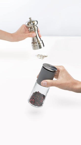 Joseph Joseph Salt And Pepper Grinder Set - Black/Grey Joseph Joseph Salt And Pepper Grinder Set - Black/Grey