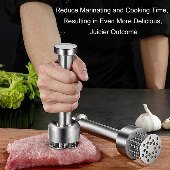 Kloahmo Stainless Steel Meat Tenderizer Tool 21 Sharp Needles Meat Piercing Tenderizing Steak Beef Chicken Pork Barbecue Marinating Small Meat Grinder Kloahmo Stainless Steel Meat Tenderizer Tool 21 Sharp Needles Meat Piercing Tenderizing Steak Beef Chicken Pork Barbecue Marinating Small Meat Grinder