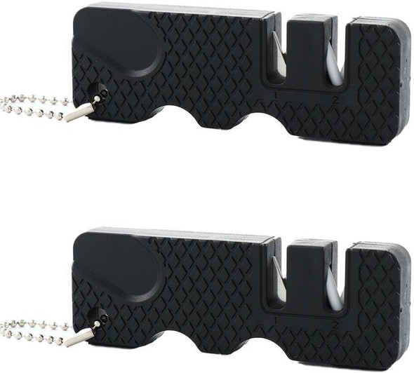 Kopida Knife Sharpeners 2Pcs Kitchen Multipurpose Keychain Whetstone Carbide Knife Pocket Diamond Sharpening Tool Outdoor Camping Knives Accessories