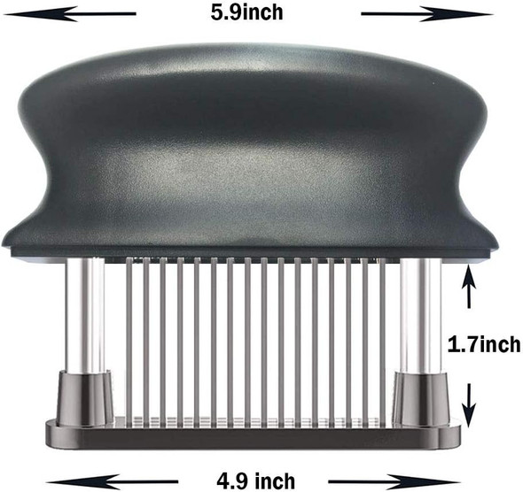 Lzonstk Meat Tenderizer With 48 Stainless Steel Ultra Sharp Needle Blades Heavy Duty Cooking Machine For Tenderizing Beef Turkey Chicken Steak Veal Pork Fish Etc Lzonstk Meat Tenderizer With 48 Stainless Steel Ultra Sharp Needle Blades Heavy Duty Cooking Machine For Tenderizing Beef Turkey Chicken Steak Veal Pork Fish Etc