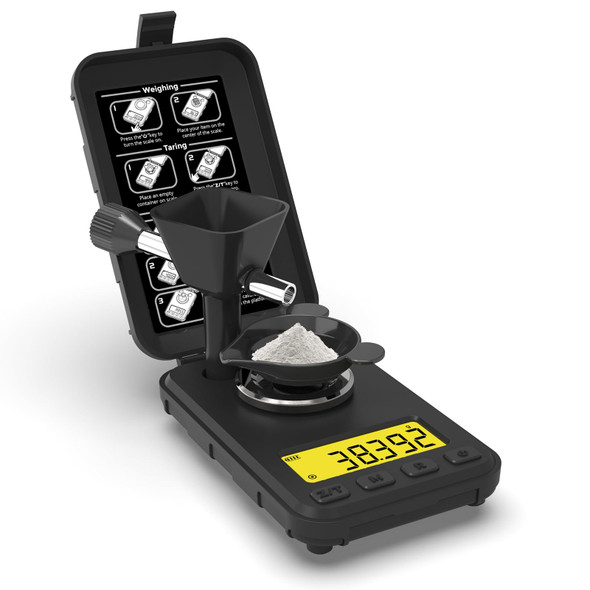 Maxus Reloading Scale 50G/0.001G With Powder Trickler Powder Scale With 3 Backlight Colors Milligram Scale With Repeat Mode
