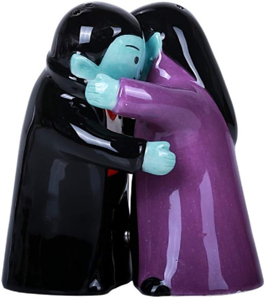 Pacific ware Pacific ware Hugging Vampires Magnetic Ceramic Salt And Pepper Shakers Set