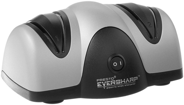 Presto 08800 Eversharp Electric Knife Sharpener 2-Stage System Silver/Black Presto 08800 Eversharp Electric Knife Sharpener 2-Stage System Silver/Black