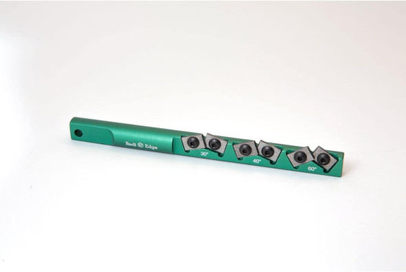 Redi-Edge 3 Position Knife Sharpener Stick – Heavy Duty Aluminum Body With Duromite Cutters Set At 30° 40° 60° Angles– Professional Knife Sharpening Tool For Kitchen Hunting & Outdoor Knives- Green Redi-Edge 3 Position Knife Sharpener Stick – Heavy Duty Aluminum Body With Duromite Cutters Set At 30° 40° 60° Angles– Professional Knife Sharpening Tool For Kitchen Hunting & Outdoor Knives- Green