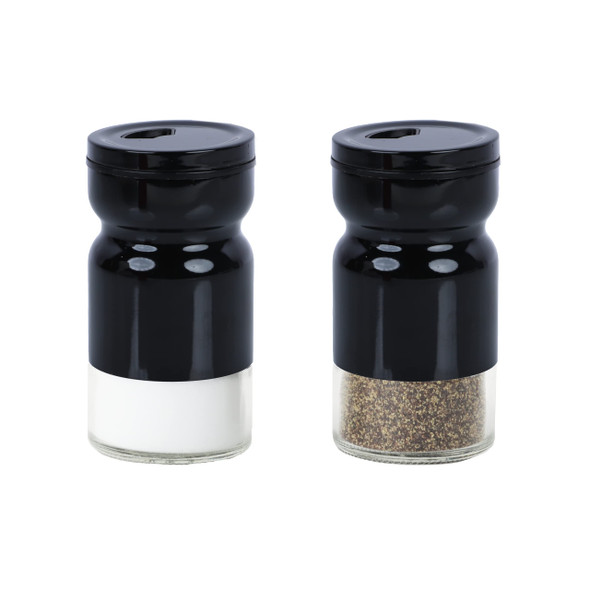 Servette Home  & Metal Salt And Pepper Shakers - Set Of 2 Black Servette Home  & Metal Salt And Pepper Shakers - Set Of 2 Black