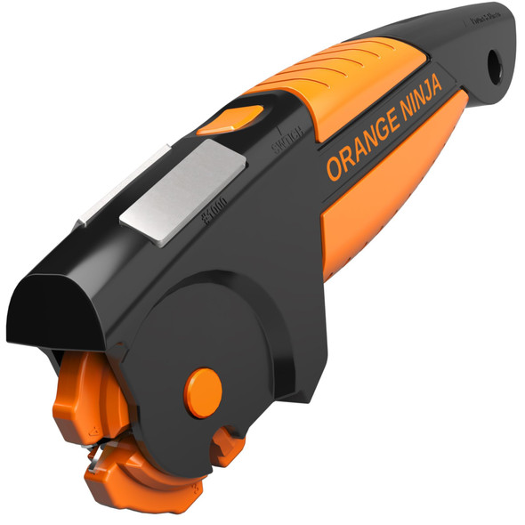 Sharp Pebble Orange Ninja 7-In-1 Garden Tool & Knife Sharpener – Sharpens Lawn Mower Blades Axe Hatchet Machete Pruner & Hedge Shears – Repairs & Hones Edges By Sharp Pebble