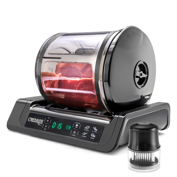 Stx International Chef'S Elite Vacuum Marinator & Tumbler  Marinate Meat & Vegetables In 15 Minutes  Adjustable Timer  Auto Shut-Off  Meat Tenderizer Included Stx International Chef'S Elite Vacuum Marinator & Tumbler  Marinate Meat & Vegetables In 15 Minutes  Adjustable Timer  Auto Shut-Off  Meat Tenderizer Included