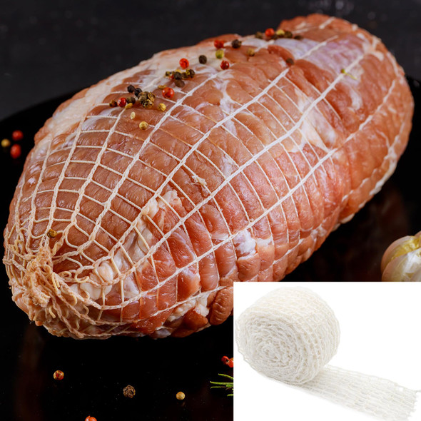 Towfed 16.4Ft Meat Netting Roll Size 22 Elastic Smoked Meat Poultry Ham Netting Meat Butcher Twine Net For Meat Cooking Smoking Or Drying Towfed 16.4Ft Meat Netting Roll Size 22 Elastic Smoked Meat Poultry Ham Netting Meat Butcher Twine Net For Meat Cooking Smoking Or Drying