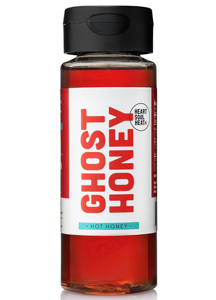 Heart Soul Heat - Ghost Honey - 100% American Ghost Pepper Infused Craft Spicy Hot Honey, Vegetarian, Gluten , Paleo