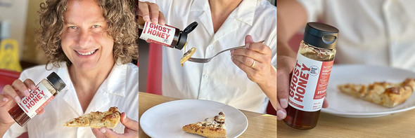 Heart Soul Heat - Ghost Honey - 100% American Ghost Pepper Infused Craft Spicy Hot Honey, Vegetarian, Gluten , Paleo