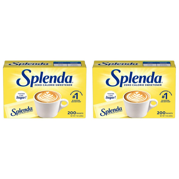 Splenda No Calorie Sweetener, 200 Count Packets (Pack of 2)