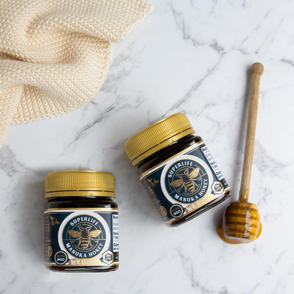 Superlife - Manuka Honey MGO 829+ (UMF 20+) 250g, Raw Honey, Pure & Unpasteurised Monofloral Zealand Honey