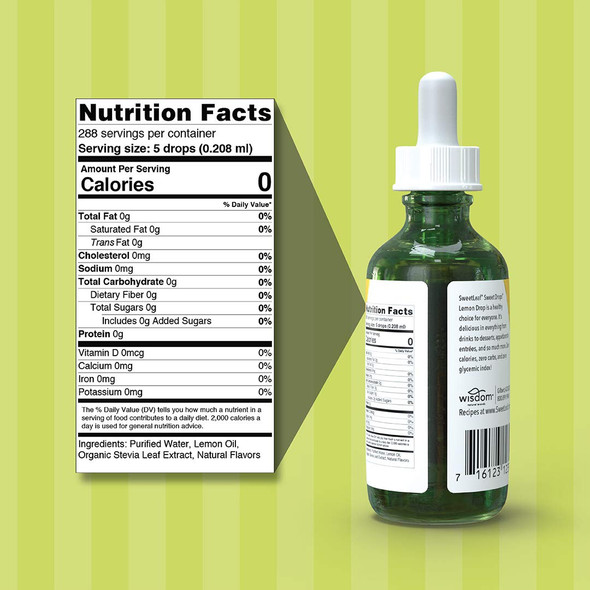 SweetLeaf Liquid Stevia, Lemon Drop 2 fl oz (60 ml) SweetLeaf Liquid Stevia, Lemon Drop 2 fl oz (60 ml)