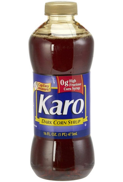 Karo Dark Corn Syrup, 16 Fluid Ounce Bottle, Gluten , with Karo Measuring Spoon