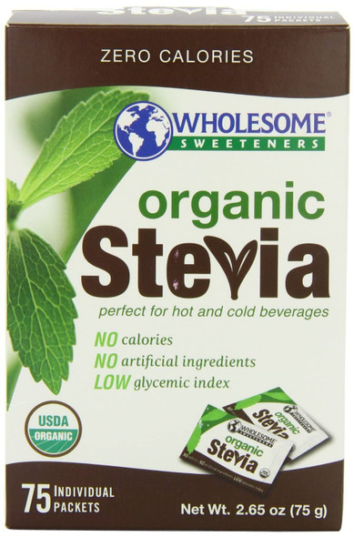 Wholesome Sweeteners Sweetener Stevia 75 Count (Pack of 1)