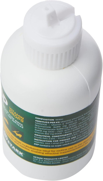 Bsp Vitamin Drops High Potency Liquid Vitamin Supplement For Birds, Reptiles, Wildlife & Rabbits 100Ml Bottlebsp10