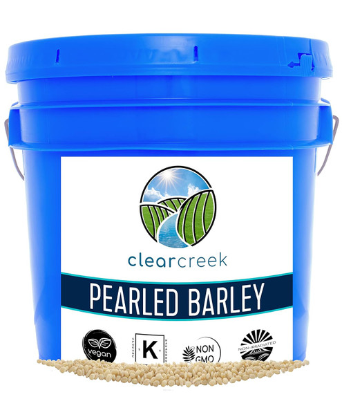Barley Pearled Barley 25 Lbs Emergency Food Storage Bucket Non-Gmo Vegan Bulk