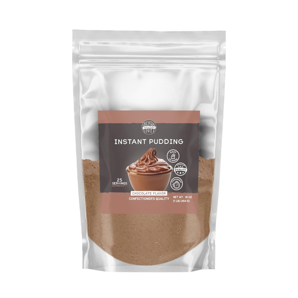 Birch & Meadow 1 Lb, Chocolate Instant Pudding, Mix In Minutes, Snack, Filling, Dessert