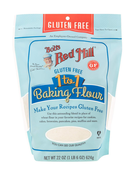 Bob'S Red Mill Gluten 1-To-1 Baking Flour, 22 Ounce (Pack Of 4)