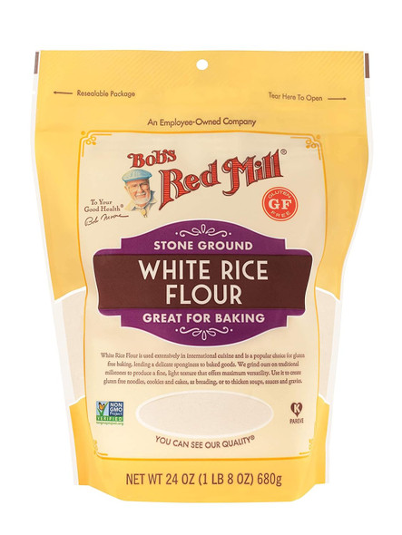 Bob'S Red Mill Gluten White Rice Flour, 24 Ounce (Pack Of 4)