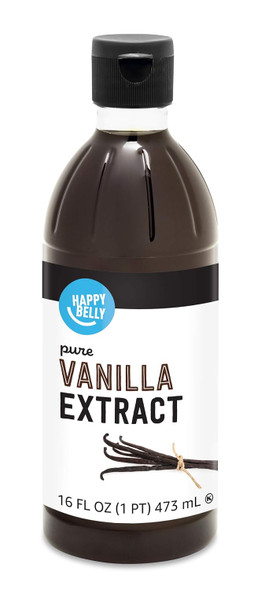 Brand - Happy Belly Pure Vanilla Extract, 16 Fl Oz (Pack Of 1)