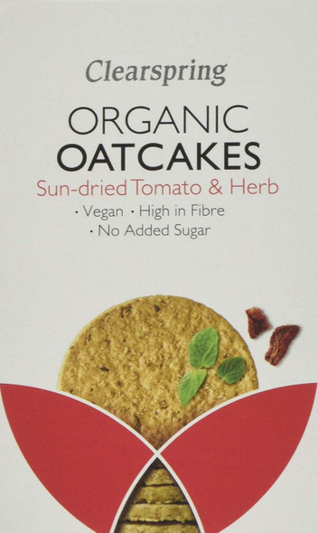 Clearspring Organic Oatcakes (Sun-Dried Tomato & Herb, 6) Clearspring Organic Oatcakes (Sun-Dried Tomato & Herb, 6)