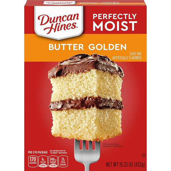 Duncan Hines Classic Cake Mix, Butter Golden, 15.25 Oz