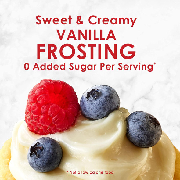 Duncan Hines Keto Friendly Vanilla Flavored Frosting, Gluten , Zero Sugar Added, 11 Oz