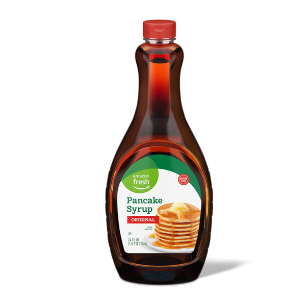 Fresh, Original Pancake Syrup, 24 Fl Oz (Previously Happy Belly, Packaging May Vary) Fresh, Original Pancake Syrup, 24 Fl Oz (Previously Happy Belly, Packaging May Vary)