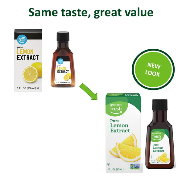 Fresh, Pure Lemon Extract, 1 Fl Oz (Previously Happy Belly, Packaging May Vary) Fresh, Pure Lemon Extract, 1 Fl Oz (Previously Happy Belly, Packaging May Vary)