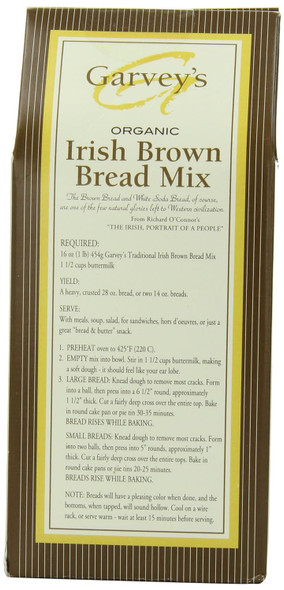 Garvey'S Traditional Organic Irish Brown Bread Mix, 16 Ounce (Pack Of 5)
