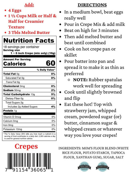 Gluten Crepes Mix