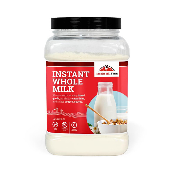 Hoosier Hill Farm Instant Whole Milk Powder, 1.5Lb (Pack Of 1)