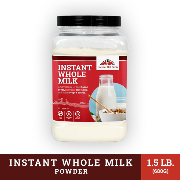 Hoosier Hill Farm Instant Whole Milk Powder, 1.5Lb (Pack Of 1)