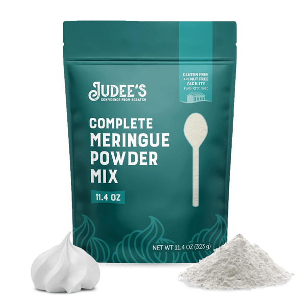 Judee’S Complete Meringue Powder Mix 11.4 Oz - Great For Baking And Decorating - No Preservatives - Gluten- And Nut- - Make Meringue Cookies, Pies, Frosting, And Royal Icing