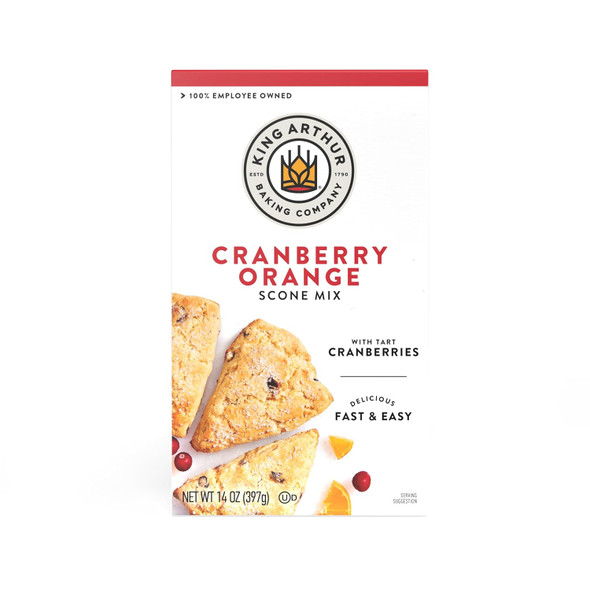 King Arthur, Cranberry Orange Scone Mix, Signature Recipes, Non-Gmo Project Verified, Kosher, 14 Ounces
